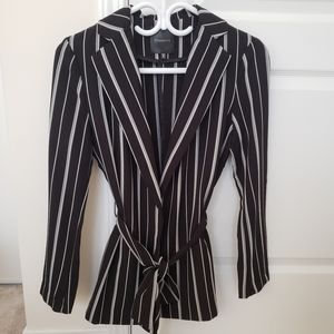 Dynamite Pinstripe Open Blazer XS